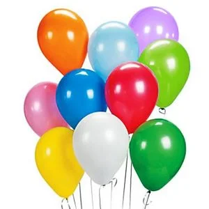 One color helium balloons